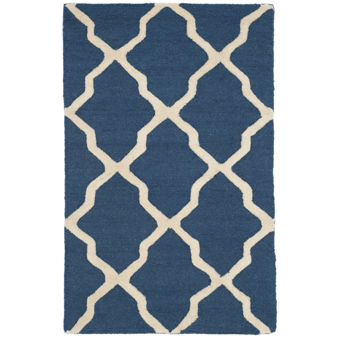 SAFAVIEH Cambridge CAM121G Navy Blue / Ivory Rug Image 6