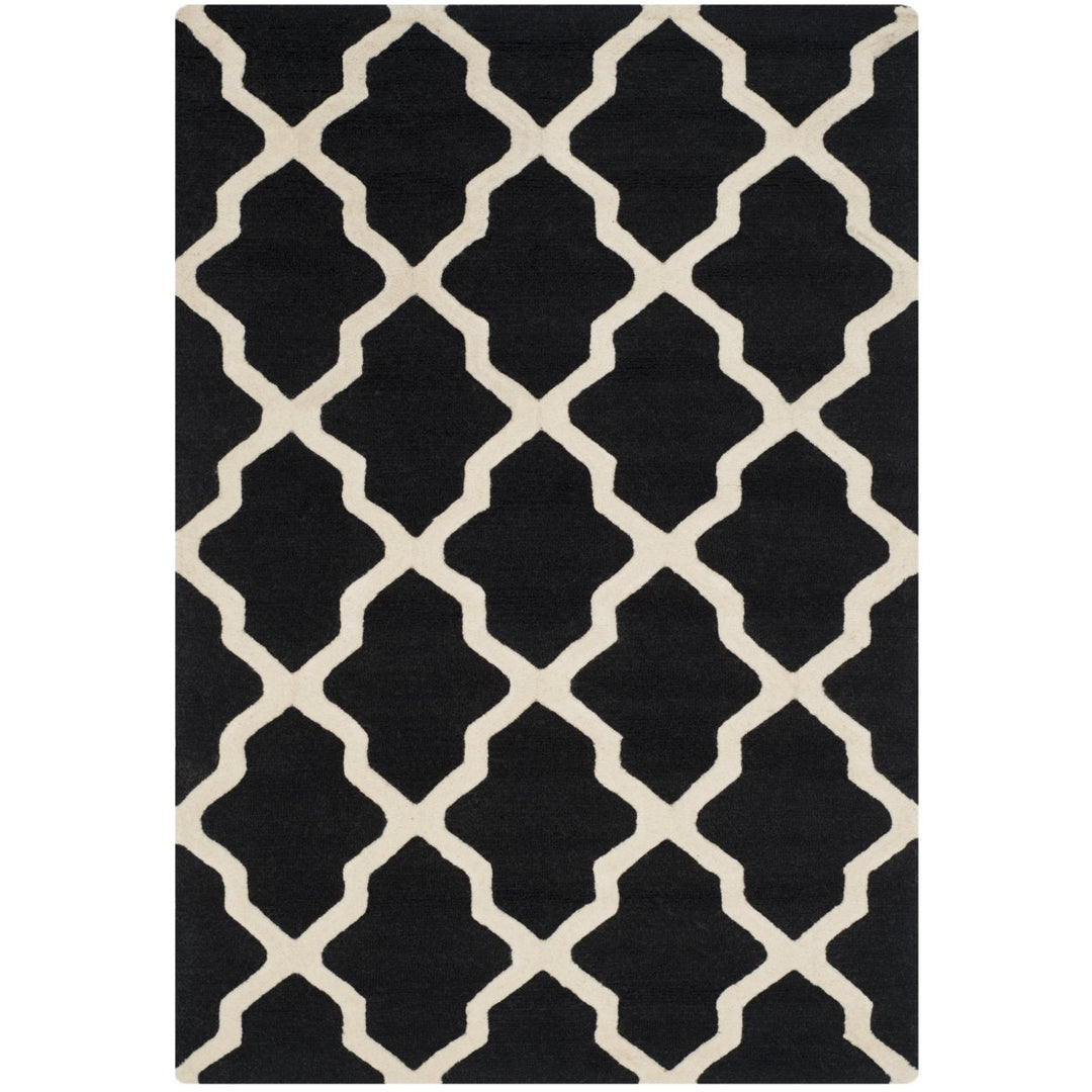 SAFAVIEH Cambridge CAM121E Handmade Black / Ivory Rug Image 6