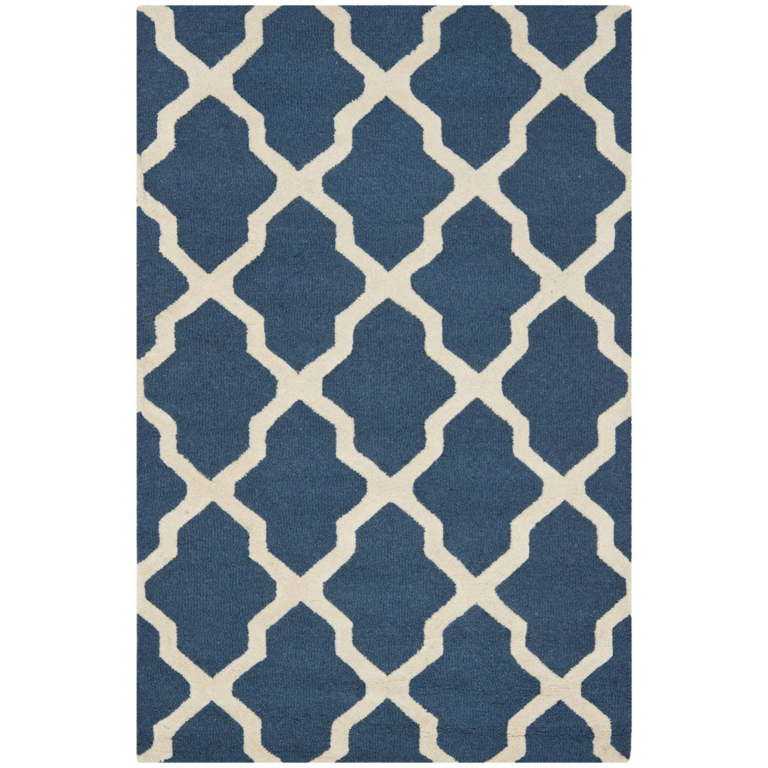 SAFAVIEH Cambridge CAM121G Navy Blue / Ivory Rug Image 7