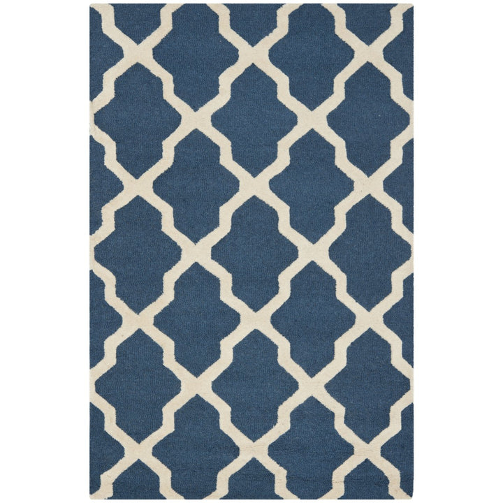 SAFAVIEH Cambridge CAM121G Navy Blue / Ivory Rug Image 7