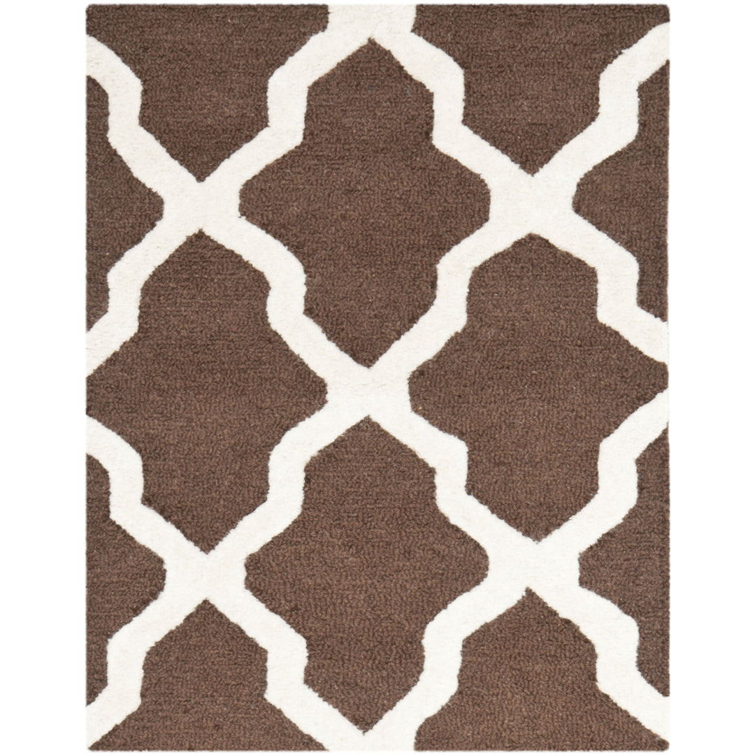 SAFAVIEH Cambridge CAM121H Dark Brown / Ivory Rug Image 2