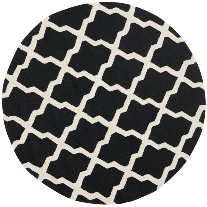 SAFAVIEH Cambridge CAM121E Handmade Black / Ivory Rug Image 7