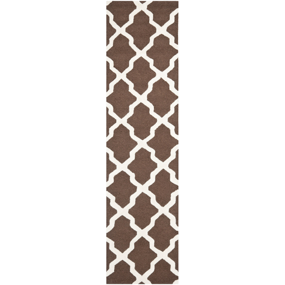 SAFAVIEH Cambridge CAM121H Dark Brown / Ivory Rug Image 3