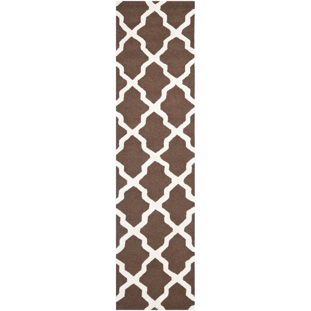 SAFAVIEH Cambridge CAM121H Dark Brown / Ivory Rug Image 1