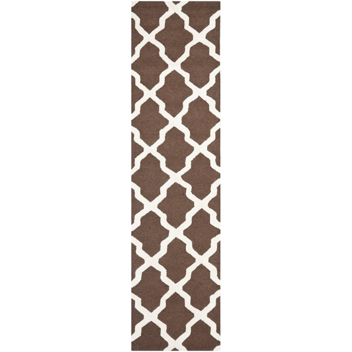 SAFAVIEH Cambridge CAM121H Dark Brown / Ivory Rug Image 1