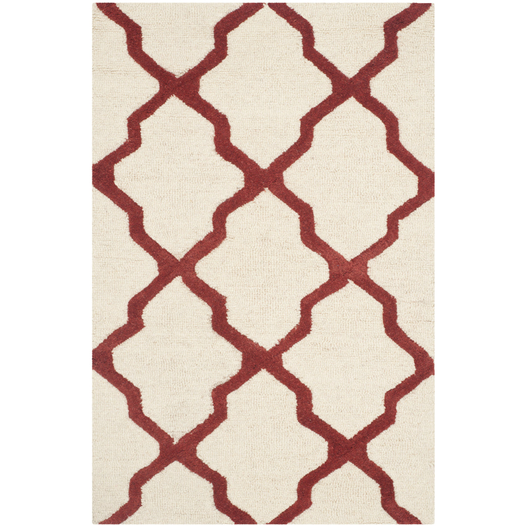 SAFAVIEH Cambridge CAM121I Handmade Ivory / Rust Rug Image 8