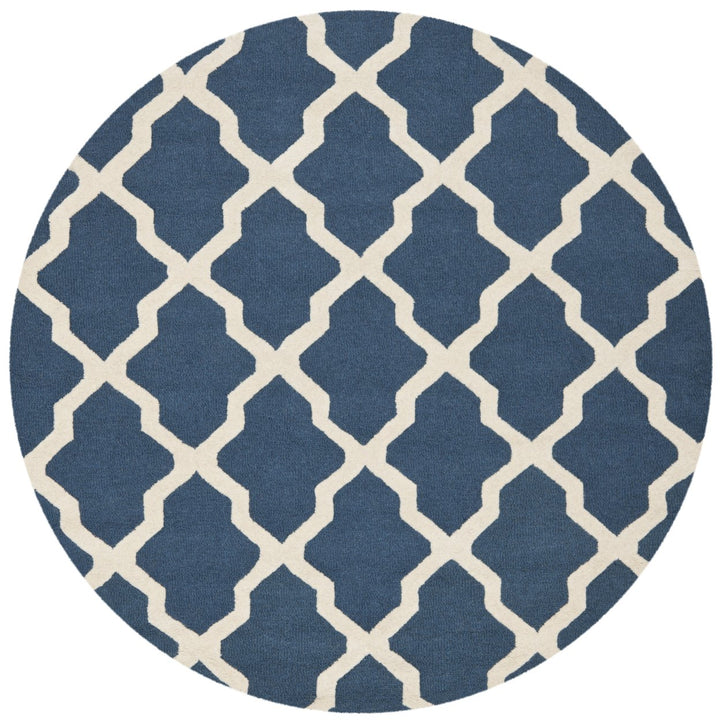 SAFAVIEH Cambridge CAM121G Navy Blue / Ivory Rug Image 8