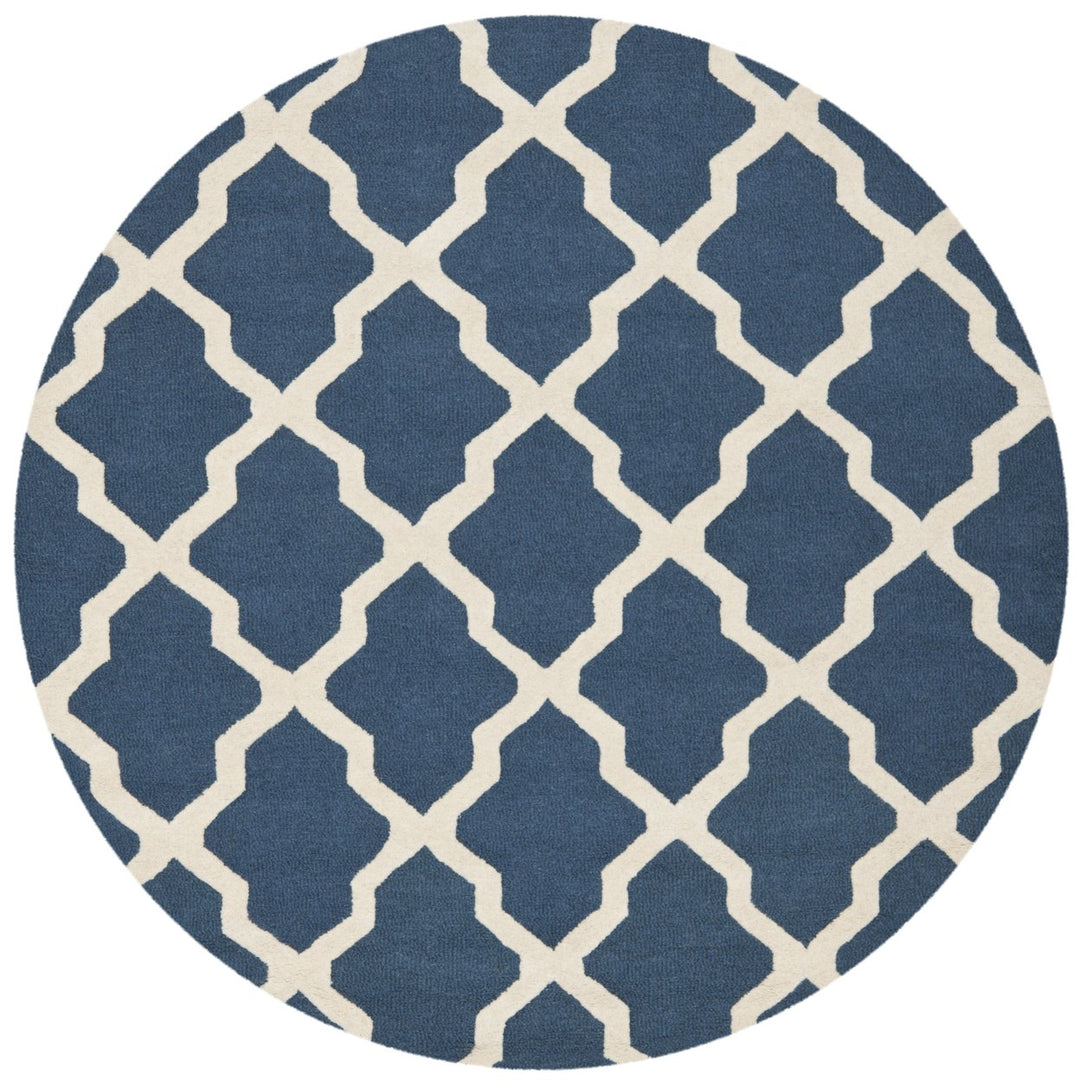 SAFAVIEH Cambridge CAM121G Navy Blue / Ivory Rug Image 1