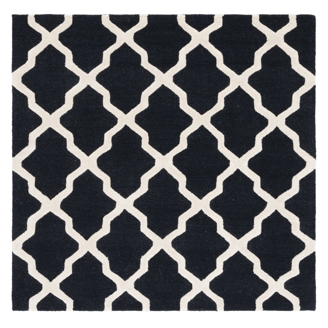 SAFAVIEH Cambridge CAM121E Handmade Black / Ivory Rug Image 8