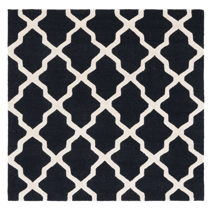 SAFAVIEH Cambridge CAM121E Handmade Black / Ivory Rug Image 8