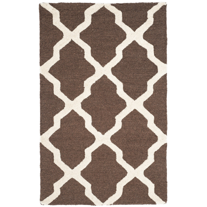 SAFAVIEH Cambridge CAM121H Dark Brown / Ivory Rug Image 4