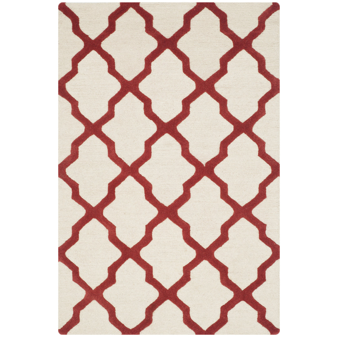 SAFAVIEH Cambridge CAM121I Handmade Ivory / Rust Rug Image 9