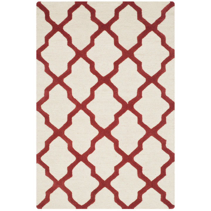 SAFAVIEH Cambridge CAM121I Handmade Ivory / Rust Rug Image 9