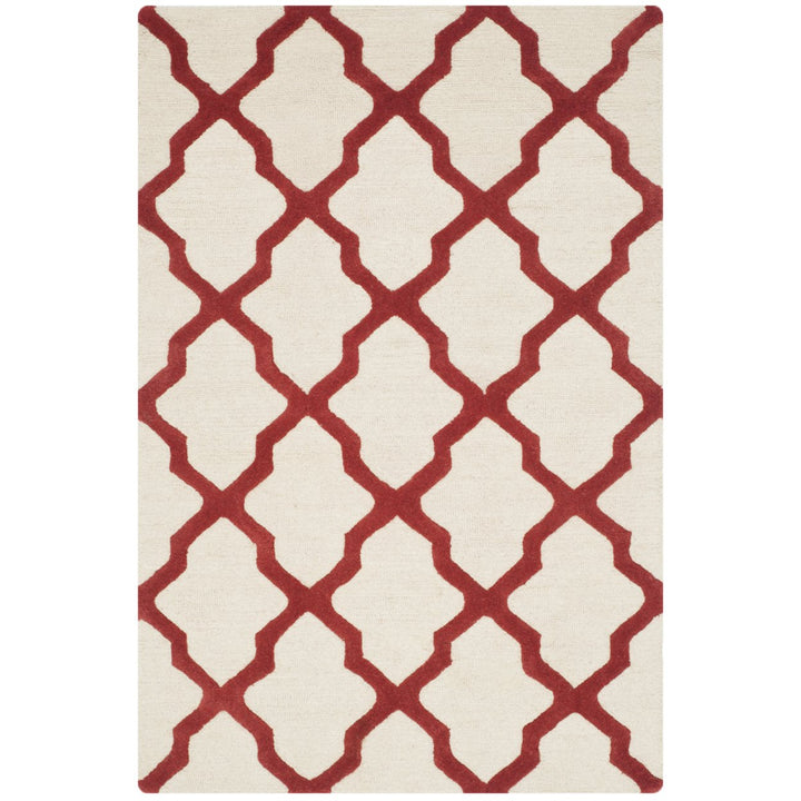 SAFAVIEH Cambridge CAM121I Handmade Ivory / Rust Rug Image 1