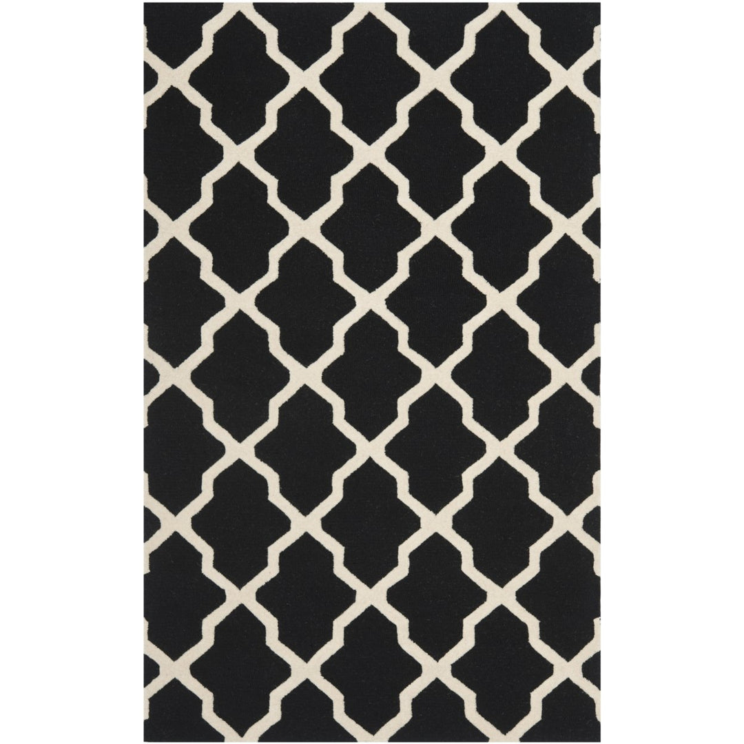 SAFAVIEH Cambridge CAM121E Handmade Black / Ivory Rug Image 9