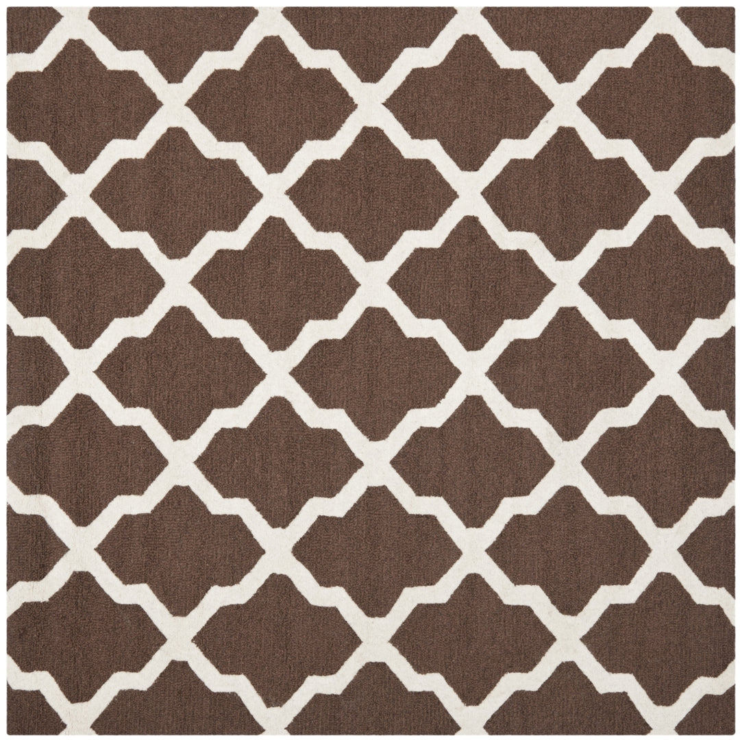 SAFAVIEH Cambridge CAM121H Dark Brown / Ivory Rug Image 7