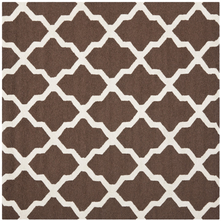 SAFAVIEH Cambridge CAM121H Dark Brown / Ivory Rug Image 7