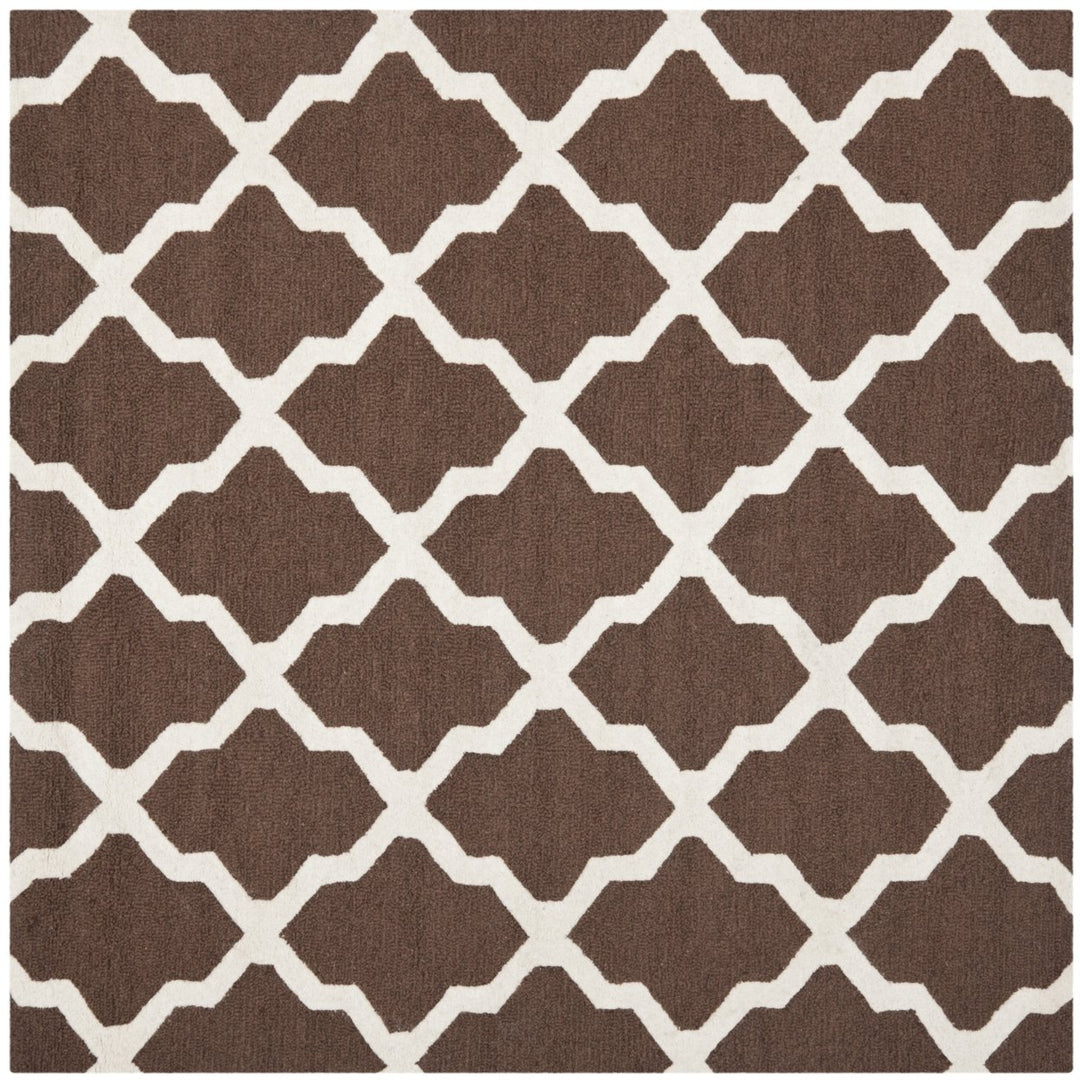 SAFAVIEH Cambridge CAM121H Dark Brown / Ivory Rug Image 1