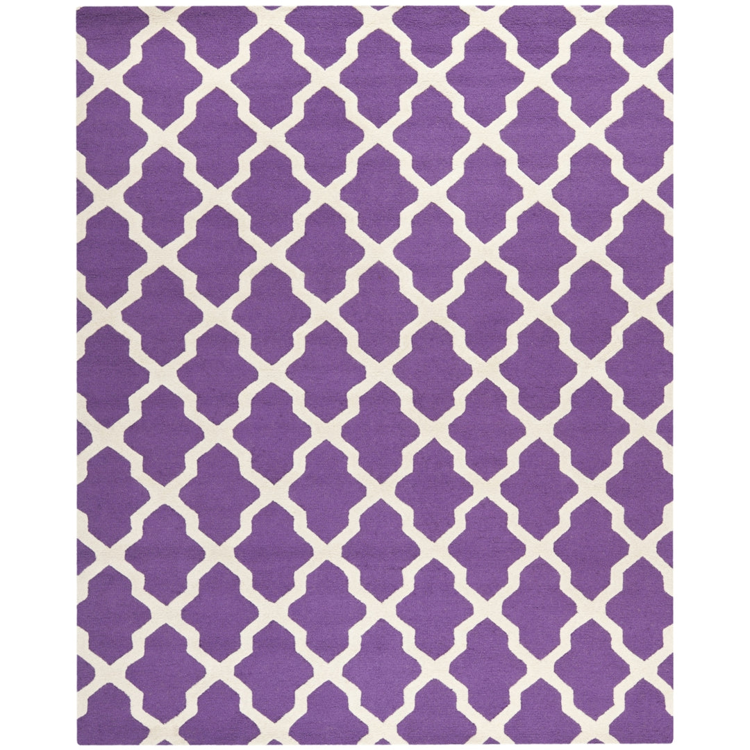 SAFAVIEH Cambridge CAM121K Handmade Purple /Ivory Rug Image 1