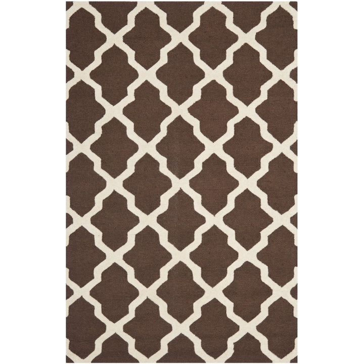 SAFAVIEH Cambridge CAM121H Dark Brown / Ivory Rug Image 8