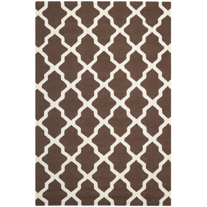 SAFAVIEH Cambridge CAM121H Dark Brown / Ivory Rug Image 9