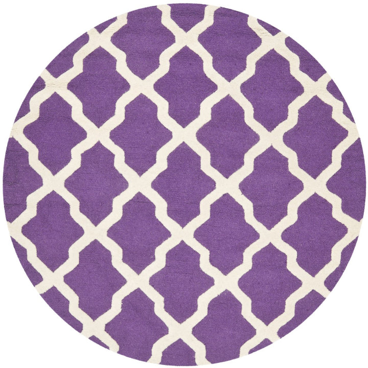 SAFAVIEH Cambridge CAM121K Handmade Purple /Ivory Rug Image 1