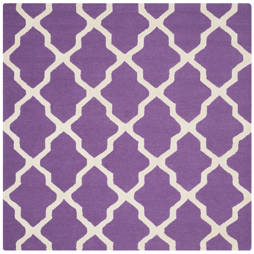 SAFAVIEH Cambridge CAM121K Handmade Purple /Ivory Rug Image 6