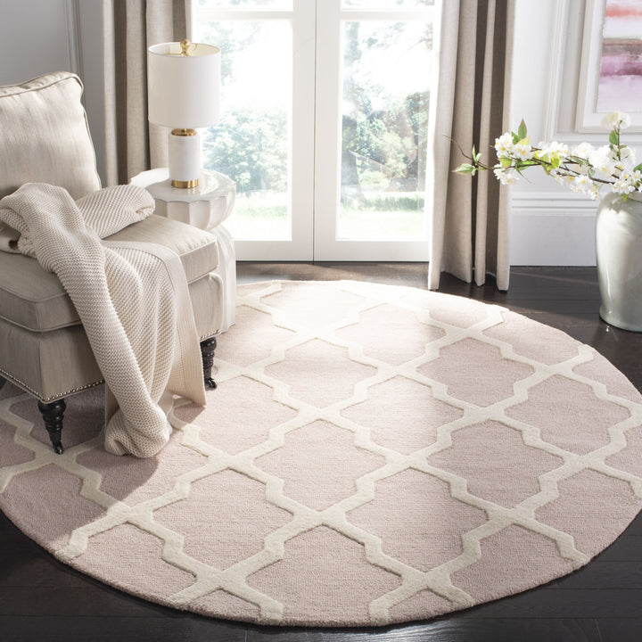 SAFAVIEH Cambridge CAM121M Light Pink / Ivory Rug Image 2