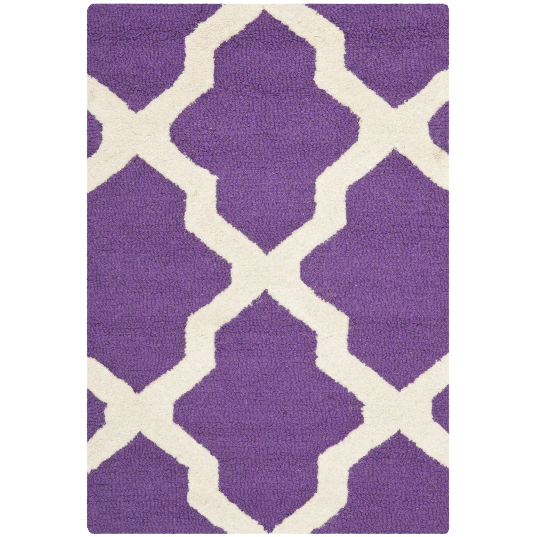 SAFAVIEH Cambridge CAM121K Handmade Purple /Ivory Rug Image 8