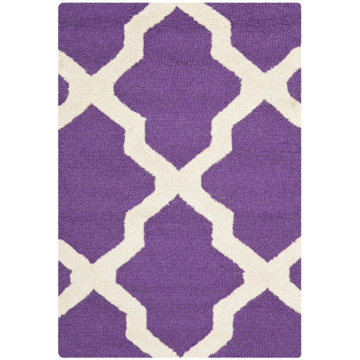 SAFAVIEH Cambridge CAM121K Handmade Purple /Ivory Rug Image 1