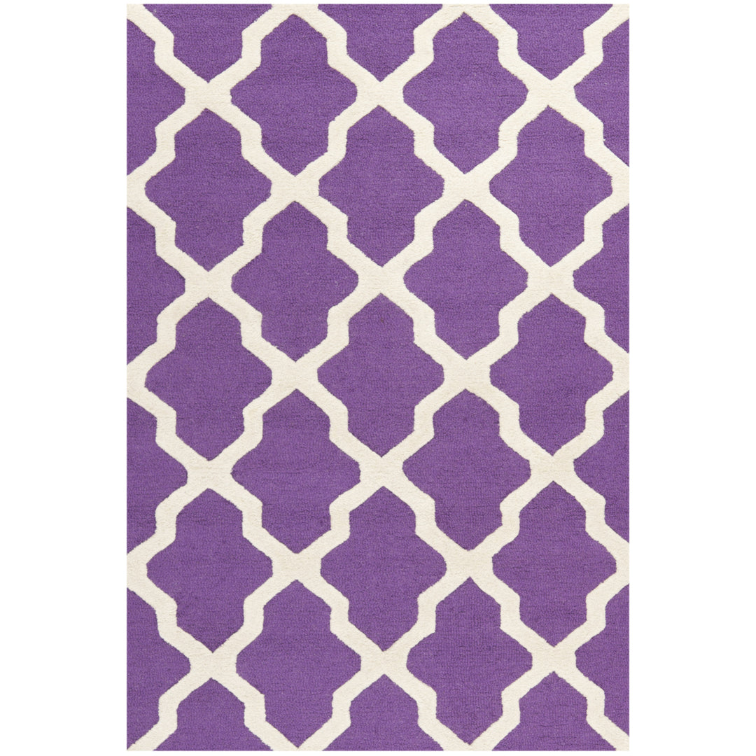 SAFAVIEH Cambridge CAM121K Handmade Purple /Ivory Rug Image 9