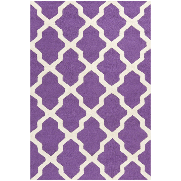 SAFAVIEH Cambridge CAM121K Handmade Purple /Ivory Rug Image 9