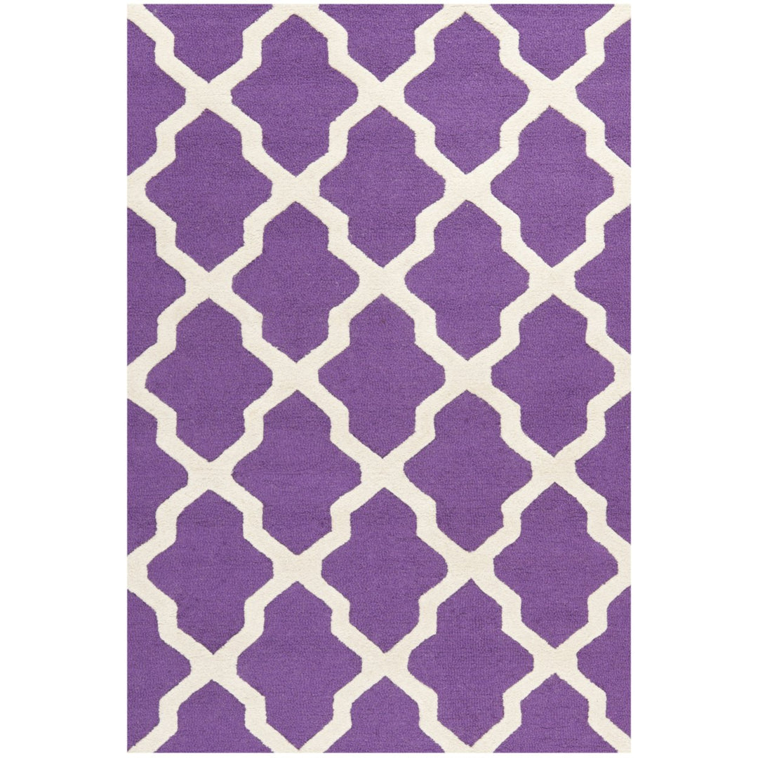 SAFAVIEH Cambridge CAM121K Handmade Purple /Ivory Rug Image 1