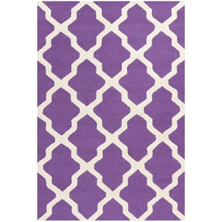 SAFAVIEH Cambridge CAM121K Handmade Purple /Ivory Rug Image 1