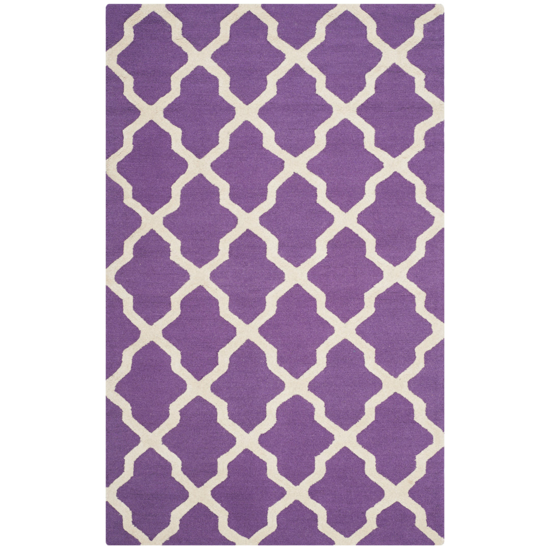 SAFAVIEH Cambridge CAM121K Handmade Purple /Ivory Rug Image 10