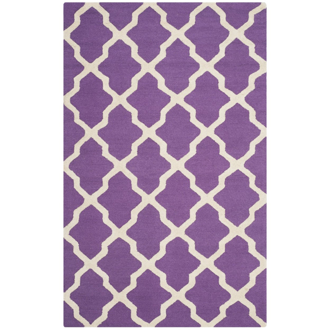 SAFAVIEH Cambridge CAM121K Handmade Purple /Ivory Rug Image 1