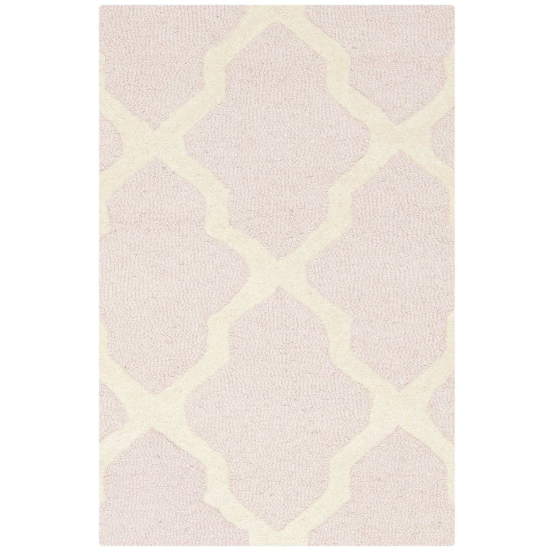 SAFAVIEH Cambridge CAM121M Light Pink / Ivory Rug Image 1