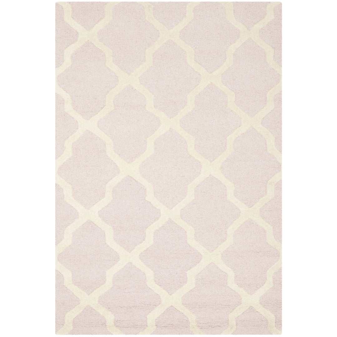 SAFAVIEH Cambridge CAM121M Light Pink / Ivory Rug Image 9