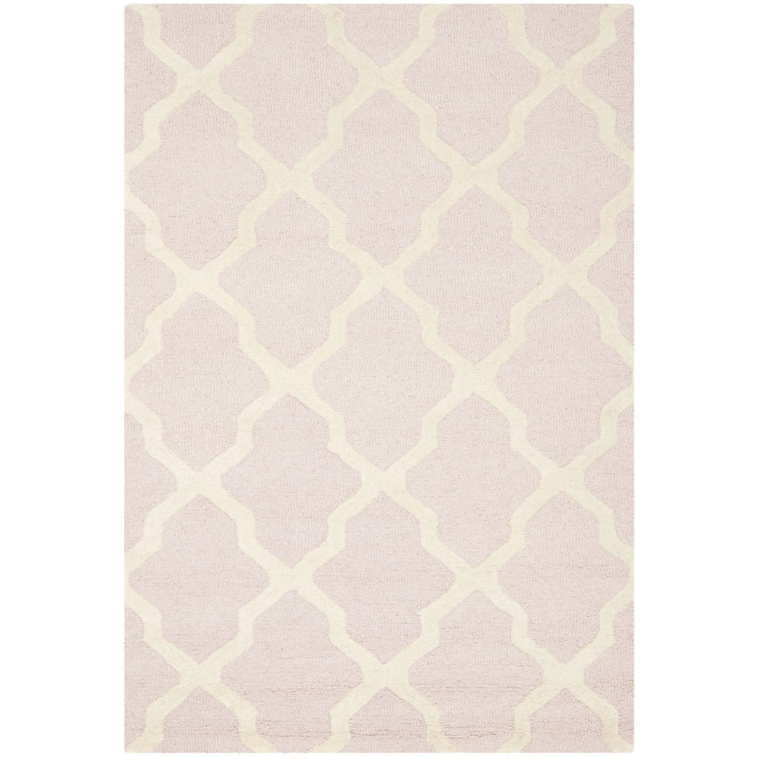 SAFAVIEH Cambridge CAM121M Light Pink / Ivory Rug Image 1