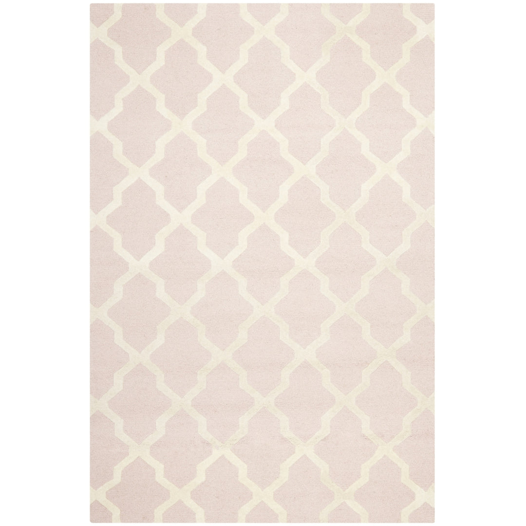 SAFAVIEH Cambridge CAM121M Light Pink / Ivory Rug Image 10