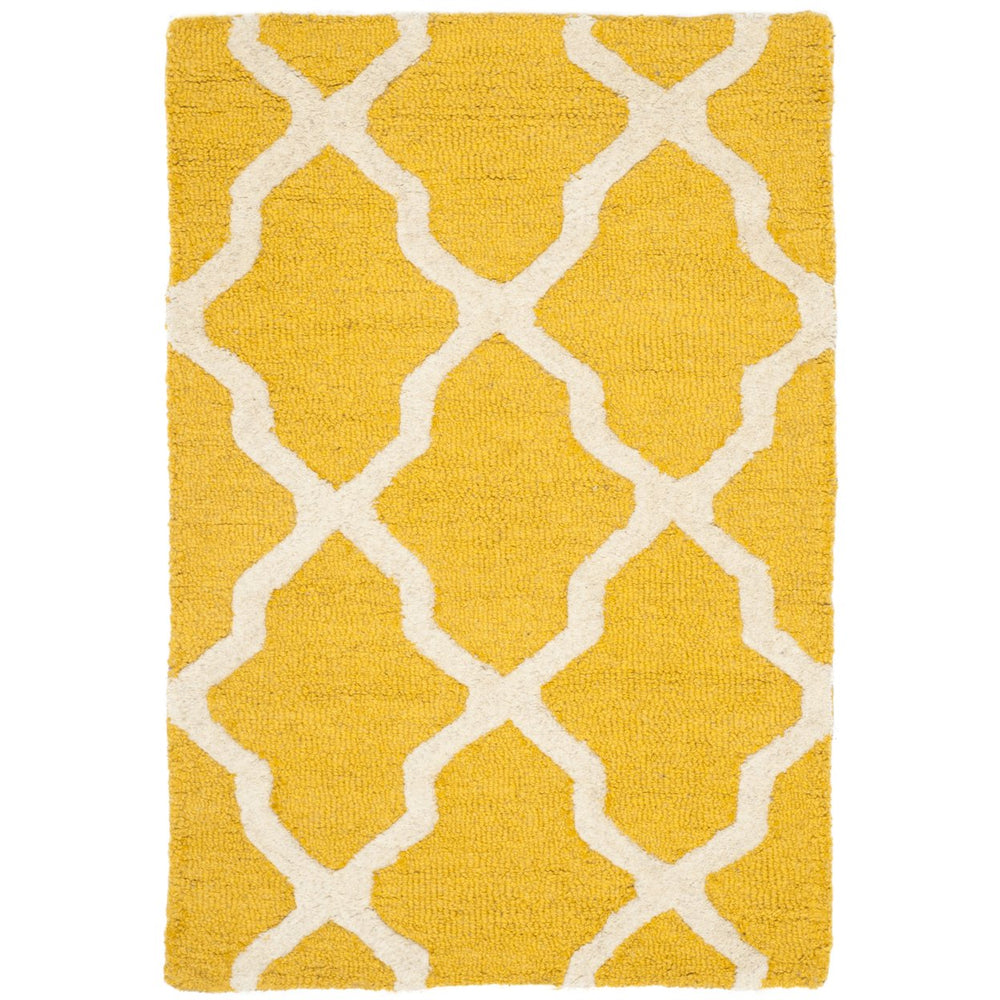 SAFAVIEH Cambridge CAM121Q Handmade Gold / Ivory Rug Image 2