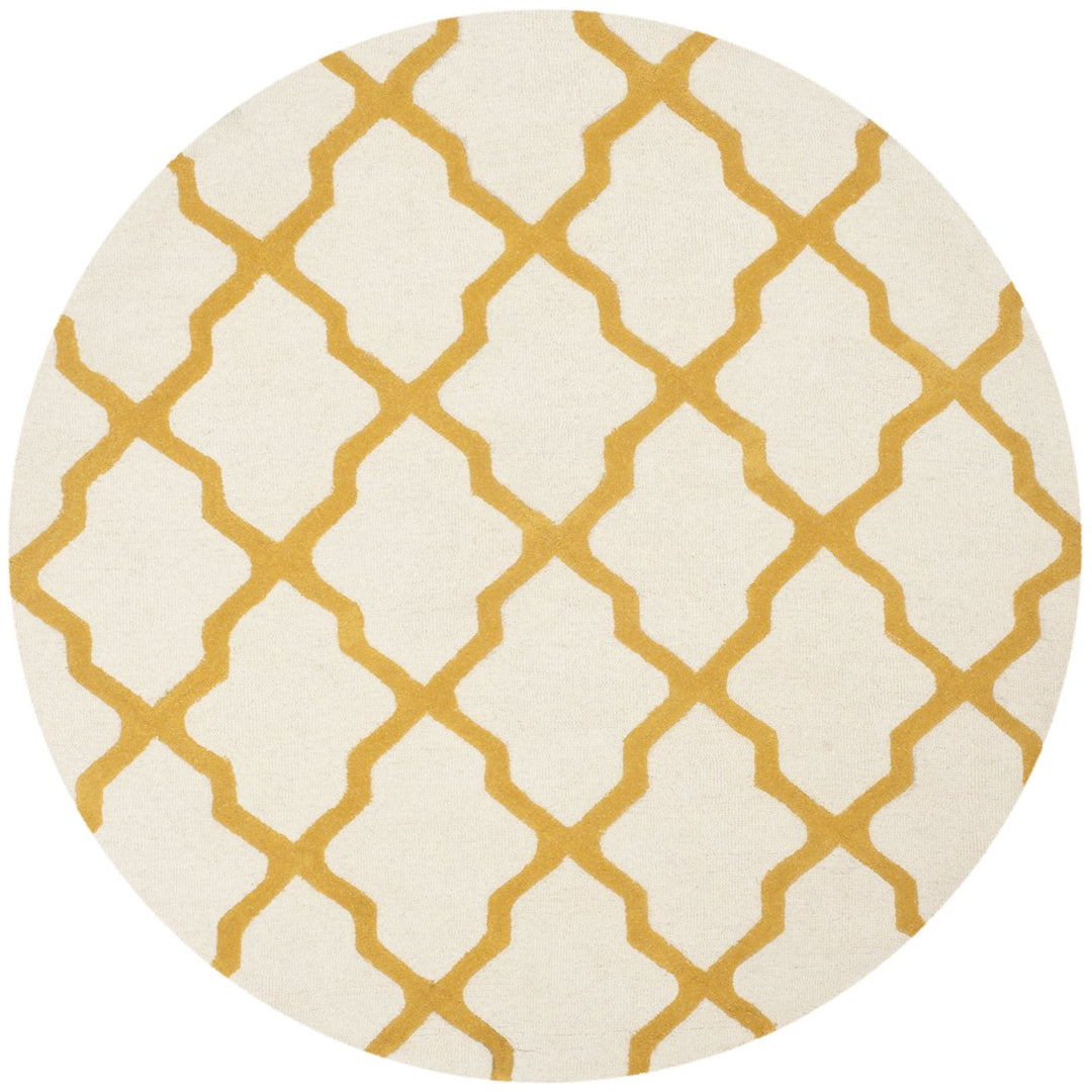 SAFAVIEH Cambridge CAM121U Handmade Ivory / Gold Rug Image 1