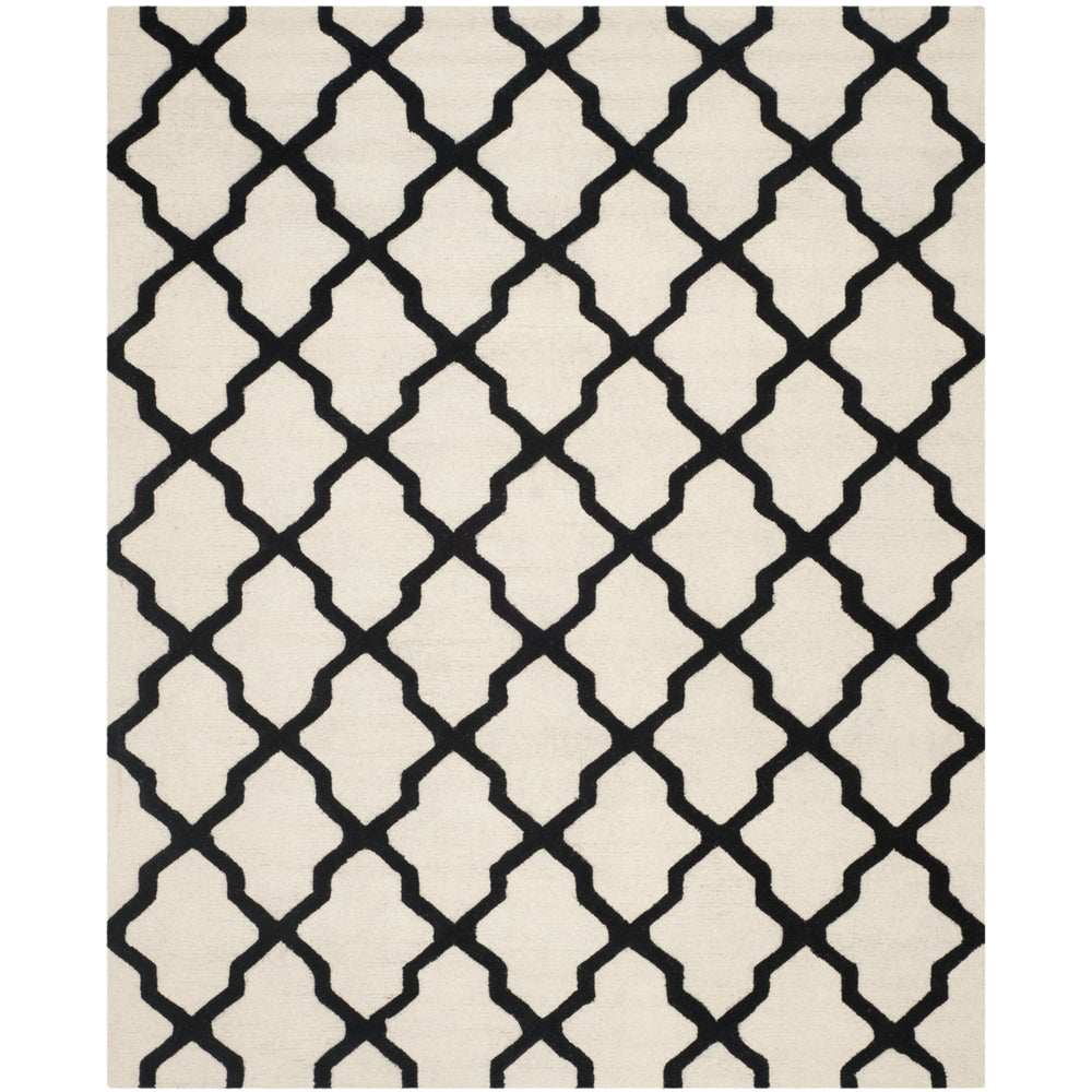 SAFAVIEH Cambridge CAM121W Handmade Ivory / Black Rug Image 2