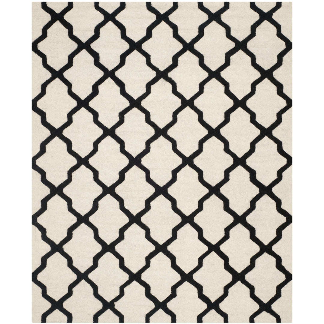 SAFAVIEH Cambridge CAM121W Handmade Ivory / Black Rug Image 2