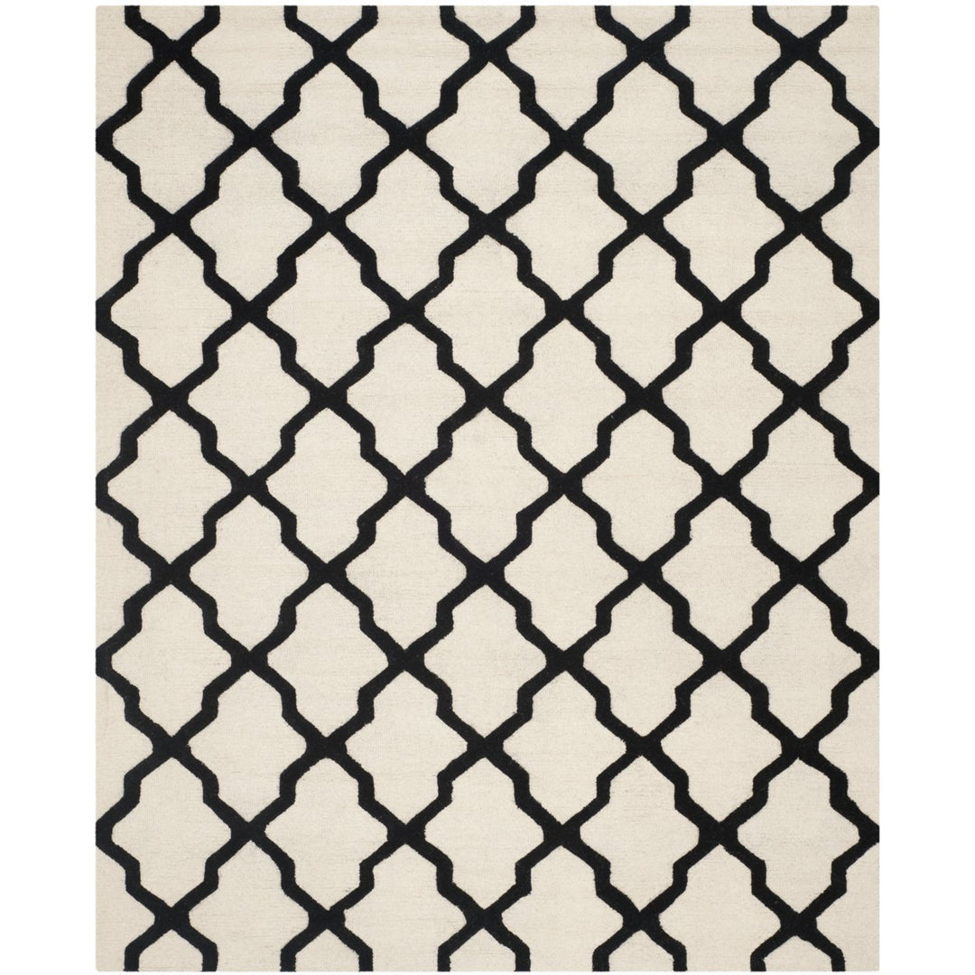 SAFAVIEH Cambridge CAM121W Handmade Ivory / Black Rug Image 1