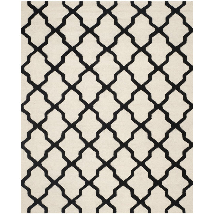 SAFAVIEH Cambridge CAM121W Handmade Ivory / Black Rug Image 1