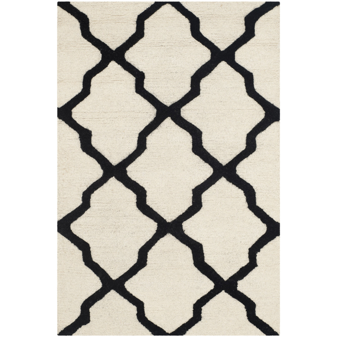 SAFAVIEH Cambridge CAM121W Handmade Ivory / Black Rug Image 5