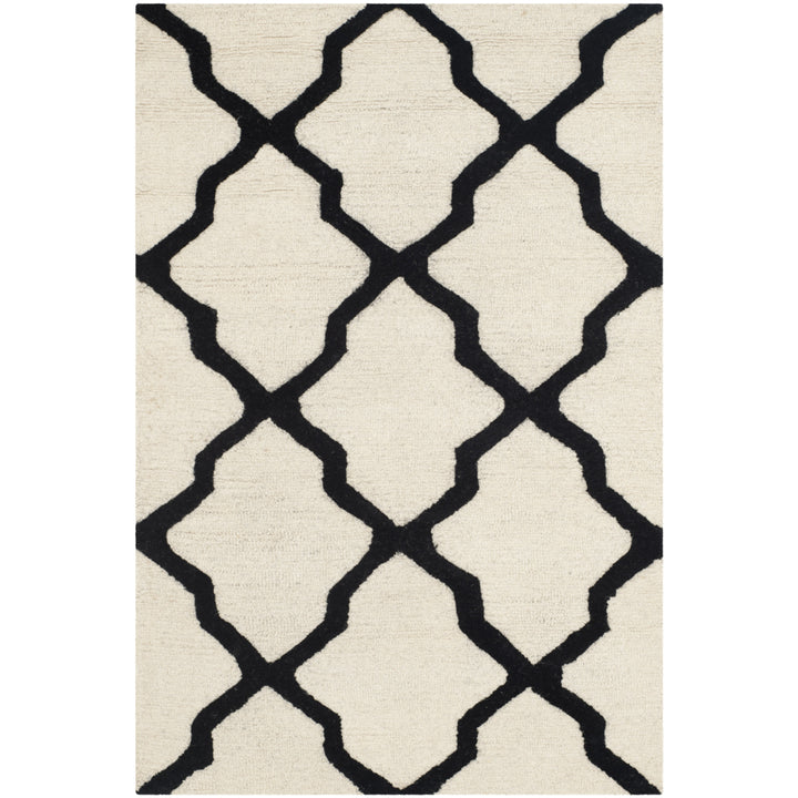 SAFAVIEH Cambridge CAM121W Handmade Ivory / Black Rug Image 5