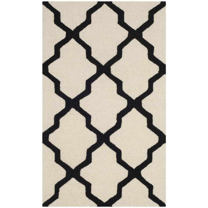 SAFAVIEH Cambridge CAM121W Handmade Ivory / Black Rug Image 1