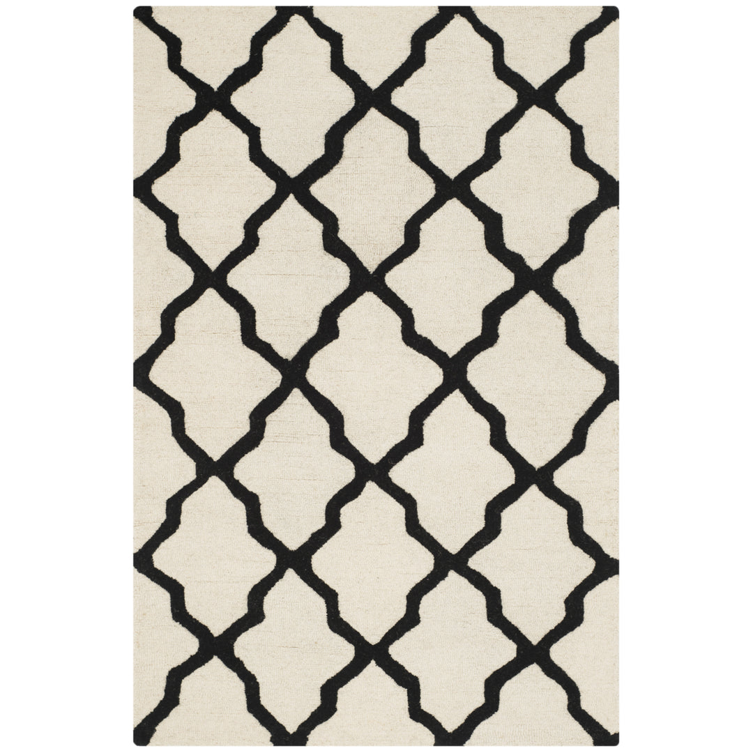 SAFAVIEH Cambridge CAM121W Handmade Ivory / Black Rug Image 7